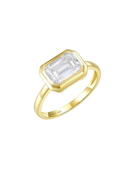 Kai Fine Jewelry Metallic 14K 2.00 Ct. Tw. Lab-Grown Diamond Ring