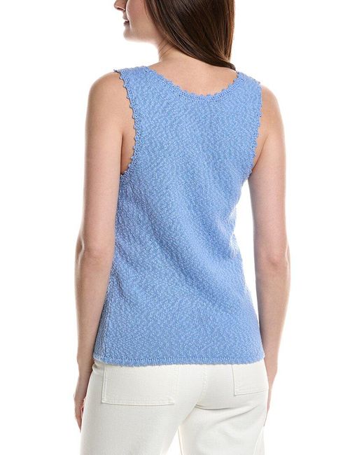 Tommy Bahama Blue Water's Edge Scoop Neck Linen-Blend Tank