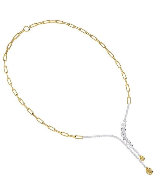 Lab Grown Diamonds White 14K 3.77 Ct. Tw. Lab-Grown Diamond Drop Necklace