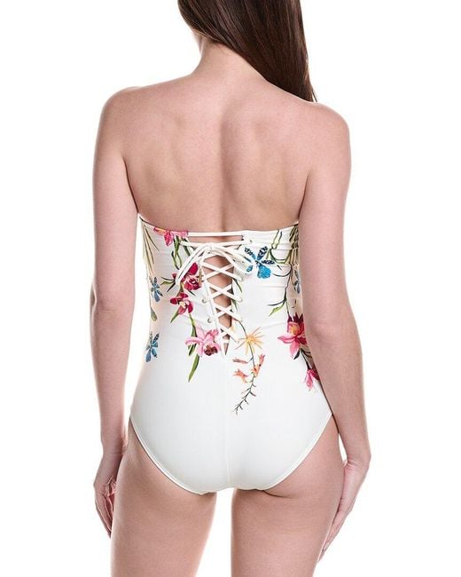 Vince Camuto White Bandeau One-Piece