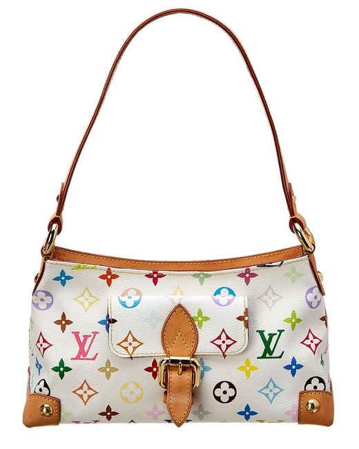 LOUIS VUITTON Monogram Multicolor Eliza Shoulder Bag White M40098 LV Auth  46656