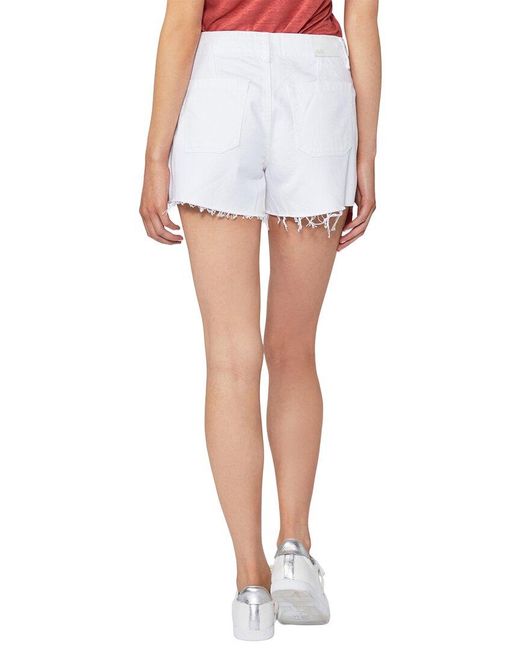 PAIGE White Mayslie Utility Crisp Short