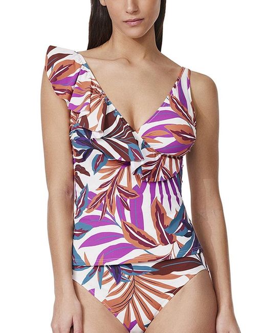 Gottex Purple Plantopia One-Piece
