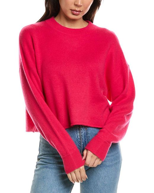 Brodie Cashmere Red Loopback 100% Cashmere Sweater