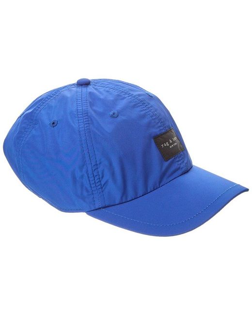 Rag & Bone Blue Addison Baseball Cap for men