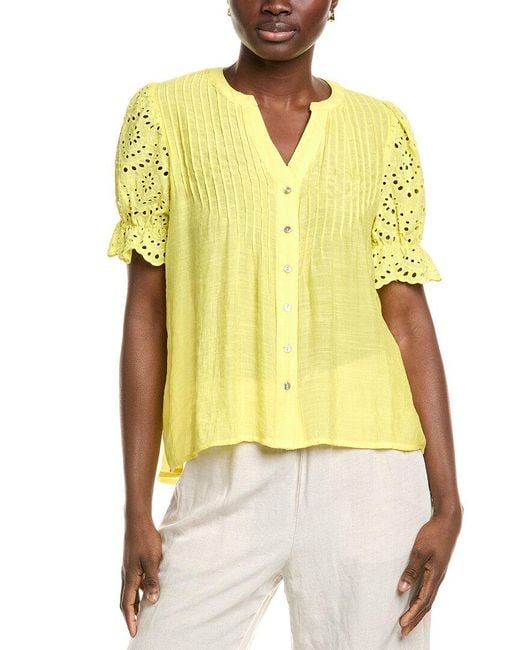 Nanette Lepore Yellow Blouse