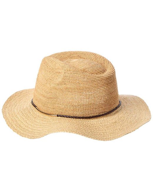 Vince Natural Wide Brim Straw Hat