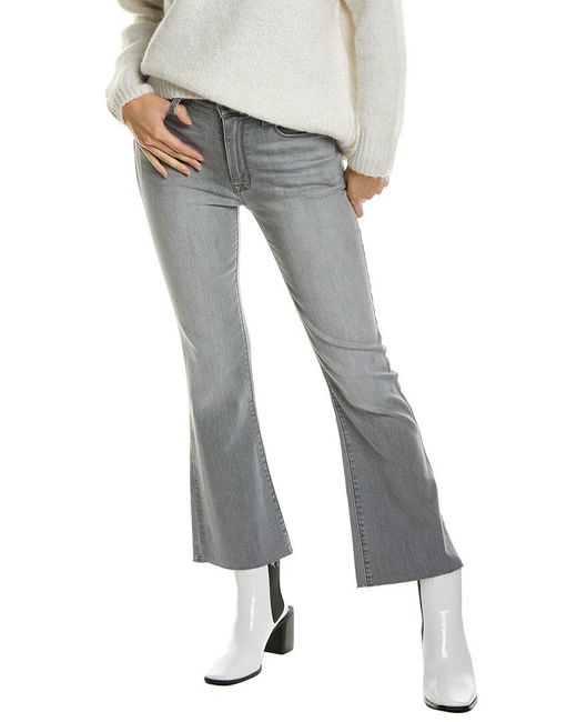Hudson Jeans Blair Peyton High-rise Bootcut Crop Jean in Gray | Lyst