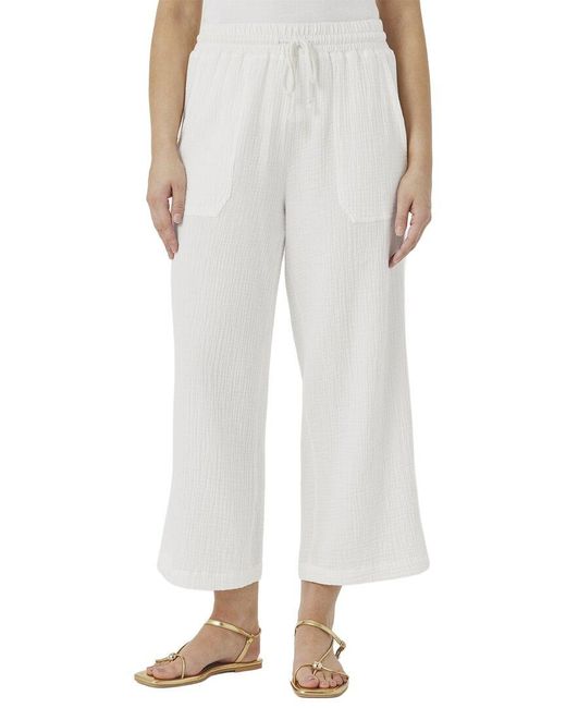 Splendid White Ava Gauze Pant