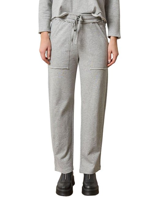 Lilla P Gray Terry Pant