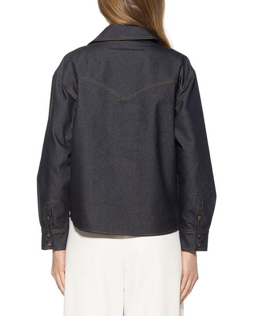 Alexia Admor Blue Thalina Shirt