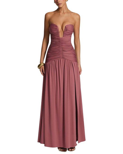 CAMILA BLANCO Red Midi Dress