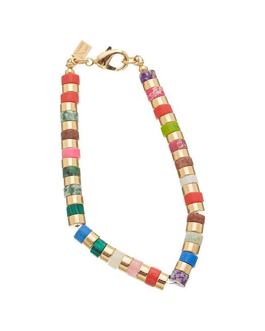 Kenneth Jay Lane Pink Plated Beaded Bracelet