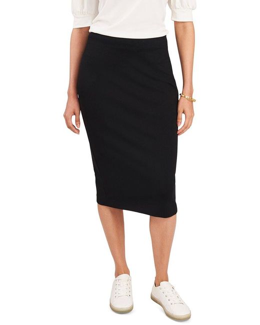Vince Camuto Black Seamed Skirt
