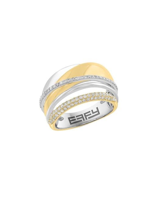 Effy Fine Jewelry White Over 0.44 Ct. Tw. Diamond Ring