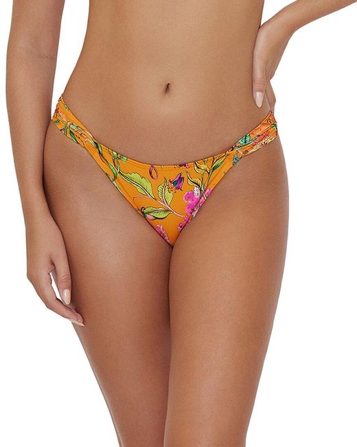 PQ Swim Orange Fanned Teeny Bottom