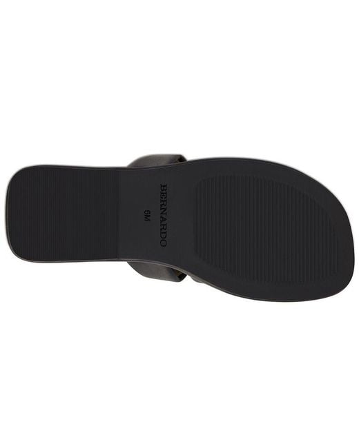 Bernardo Black Tamer Leather Sandal