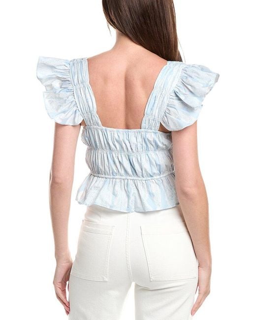 REVERIEE Blue Top