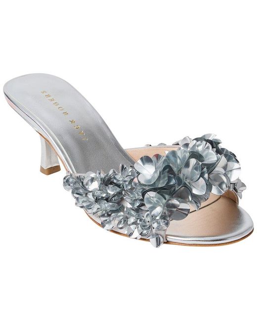 Jack Rogers Gray Crown Sequin Sandal