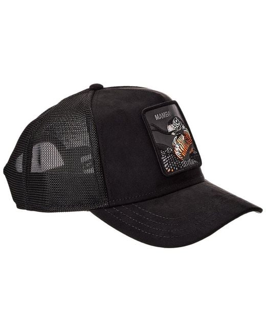 Goorin Bros Black The Suede Mamba Trucker Hat for men