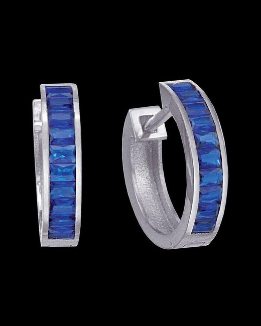 Italian Gold Over Silver Black 18K 0.60 Ct. Tw. Topaz Earrings