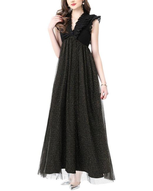 Kaimilan Black Maxi Dress