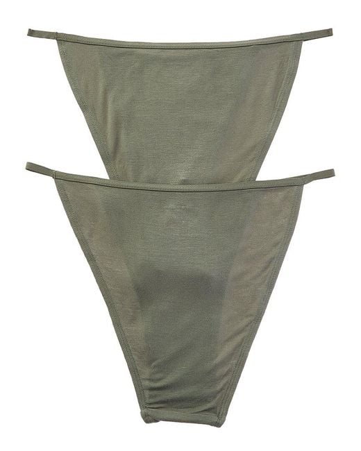 Bam Green Set Of 2 Essential String Bikini Brief