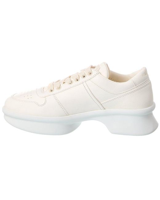 Prada White Leather Sneaker