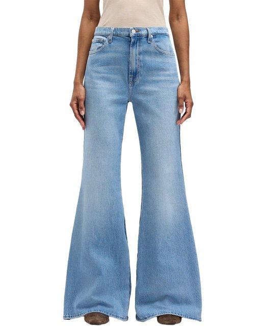 7 For All Mankind Blue Retro Joker Flare Leg Jean