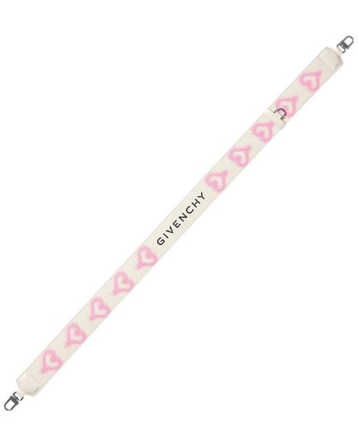 Givenchy White Leather Shoulder Strap