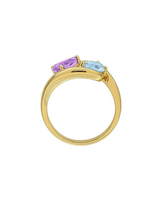 Rina Limor Blue Plated 1.40 Ct. Tw. Gemstone Ring