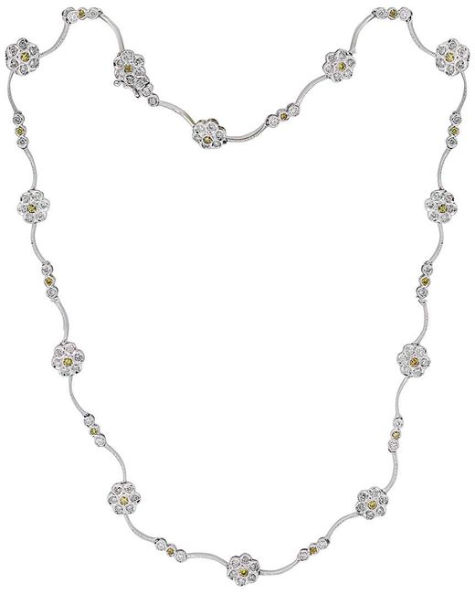 Diana M White Fine Jewelry 18k 3.50 Ct. Tw. Diamond Necklace