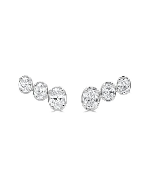 Sabrina Designs Metallic 14K 0.75 Ct. Tw. Diamond Climber Studs