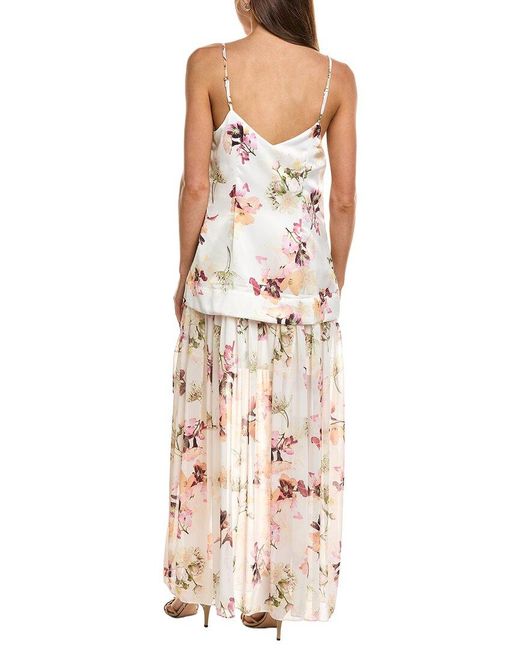 1.STATE Pink V-Neck Slip Dress