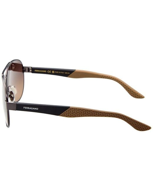Ferragamo Brown 62Mm Sunglasses for men