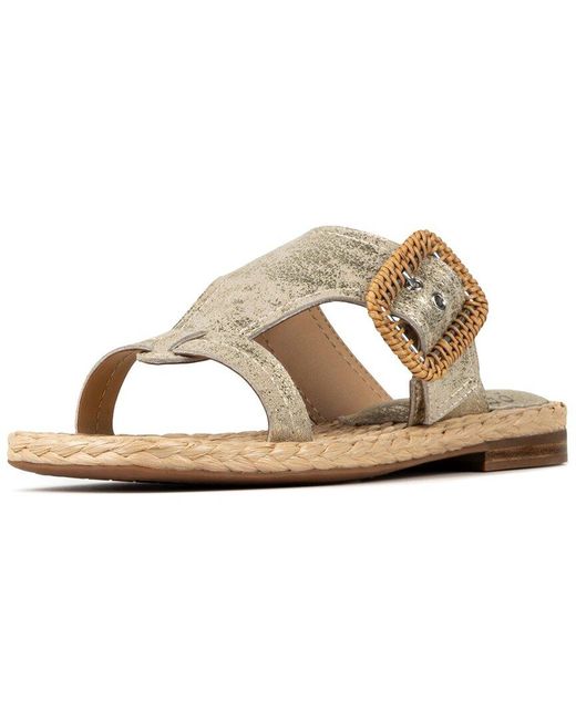 Donald J Pliner Metallic Hilari Leather Sandal