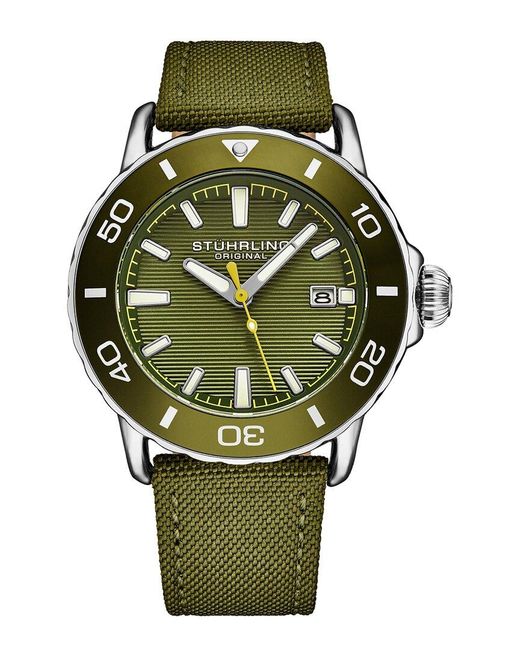 Stuhrling Green Aquadiver Watch for men