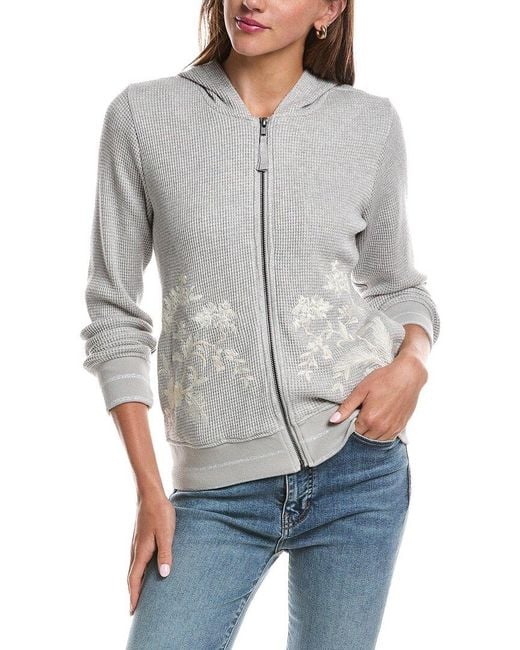 Johnny Was Gray Molly Hoodie
