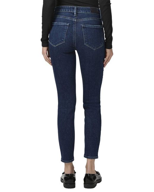 PAIGE Blue Hoxton High Rise Ultra Skinny Ankle Jean