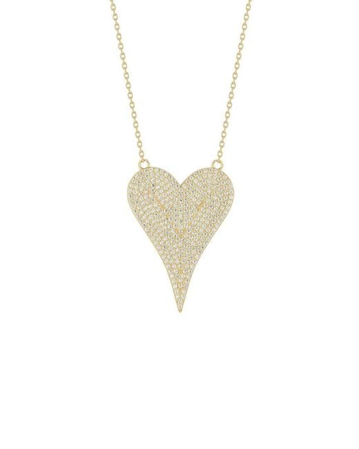 Sphera Milano White 14K Plated Cz Necklace