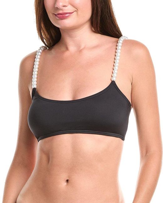 Kate Spade Black Pearl Strap Top