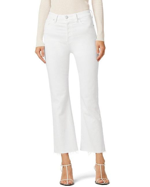 Hudson Faye Ultra High-rise Bootcut Crop White Jean