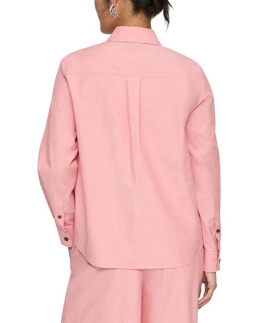 Lafayette 148 New York Pink Button Down Shirt