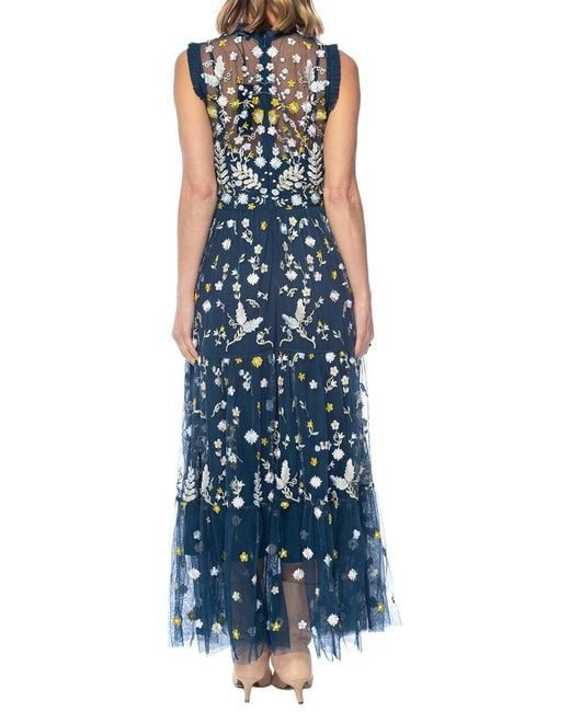 Tolani Blue Rielle Sleeveless Maxi Dress