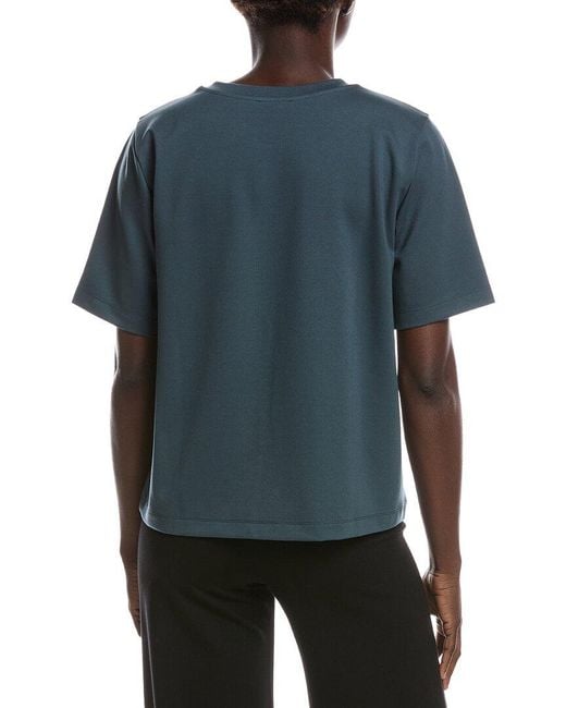 Eileen Fisher Blue Crewneck T-Shirt