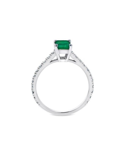 LEVARON Green 1.16 Ct. Tw. Diamond & Ruby Ring