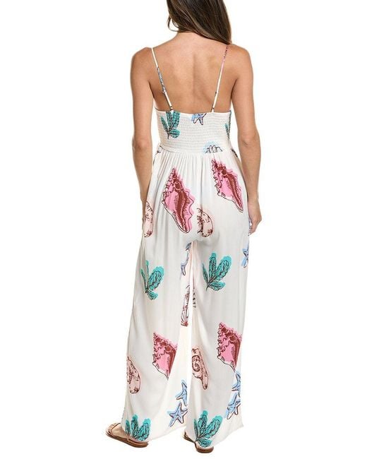 Surf Gypsy White Crepe Jumpsuit