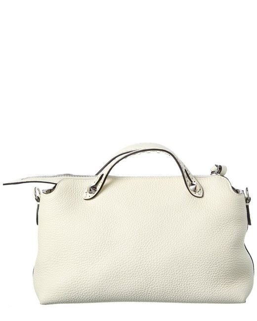 Fendi Natural By The Way Selleria Medium Leather Shoulder Bag