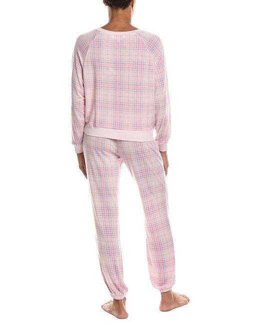 Honeydew Intimates Pink 2Pc Star Seeker Brushed Jersey Lounge Set