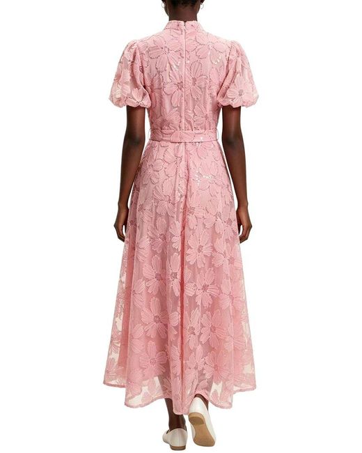 Linda Charm Pink Midi Dress